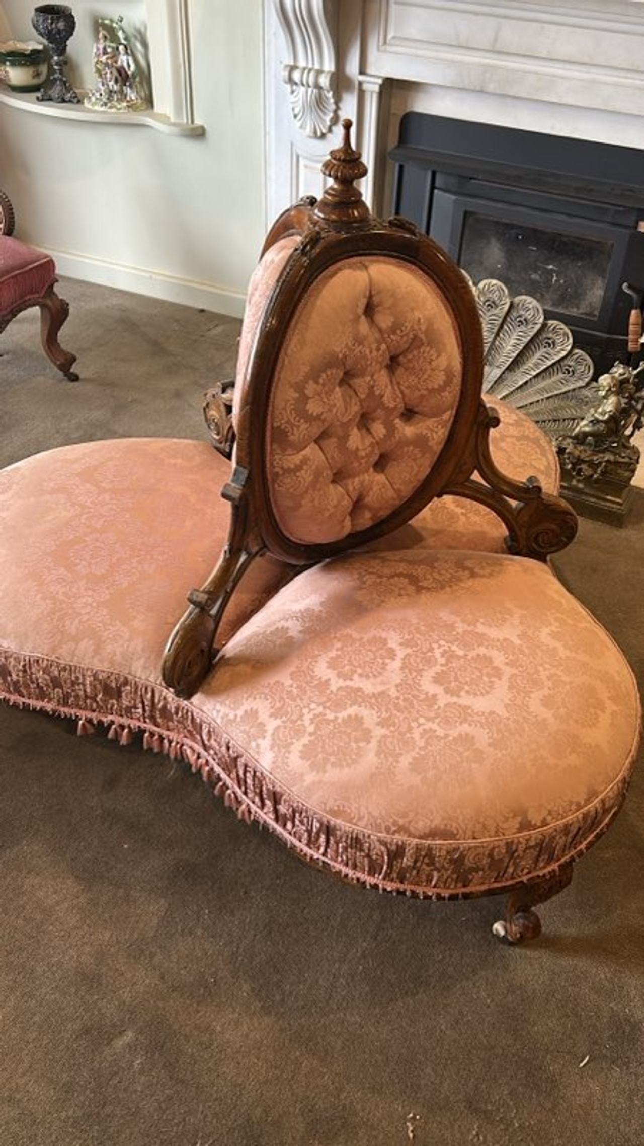 Victorian Conversation Settee