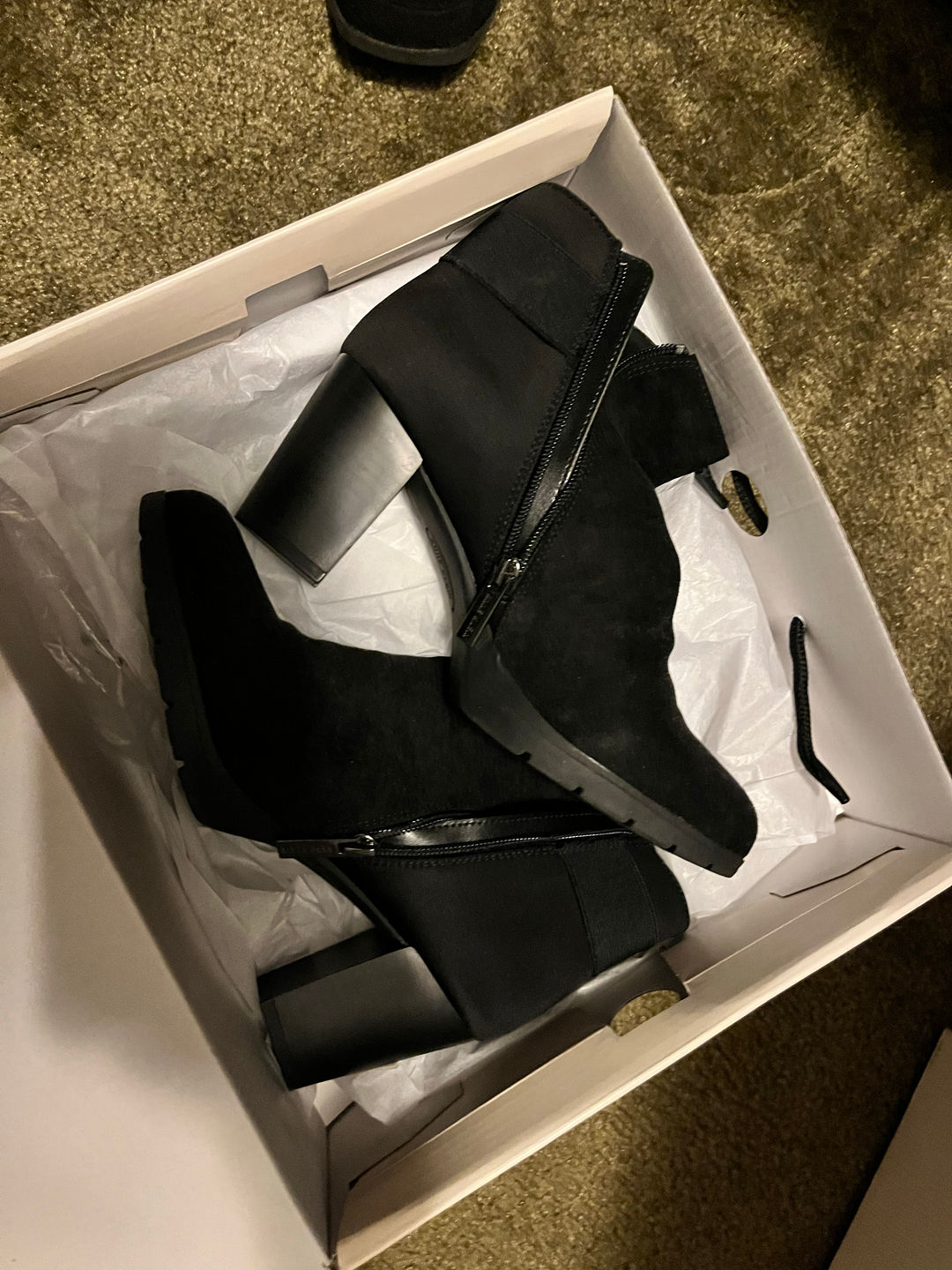 Black Suede Ankle Boots
