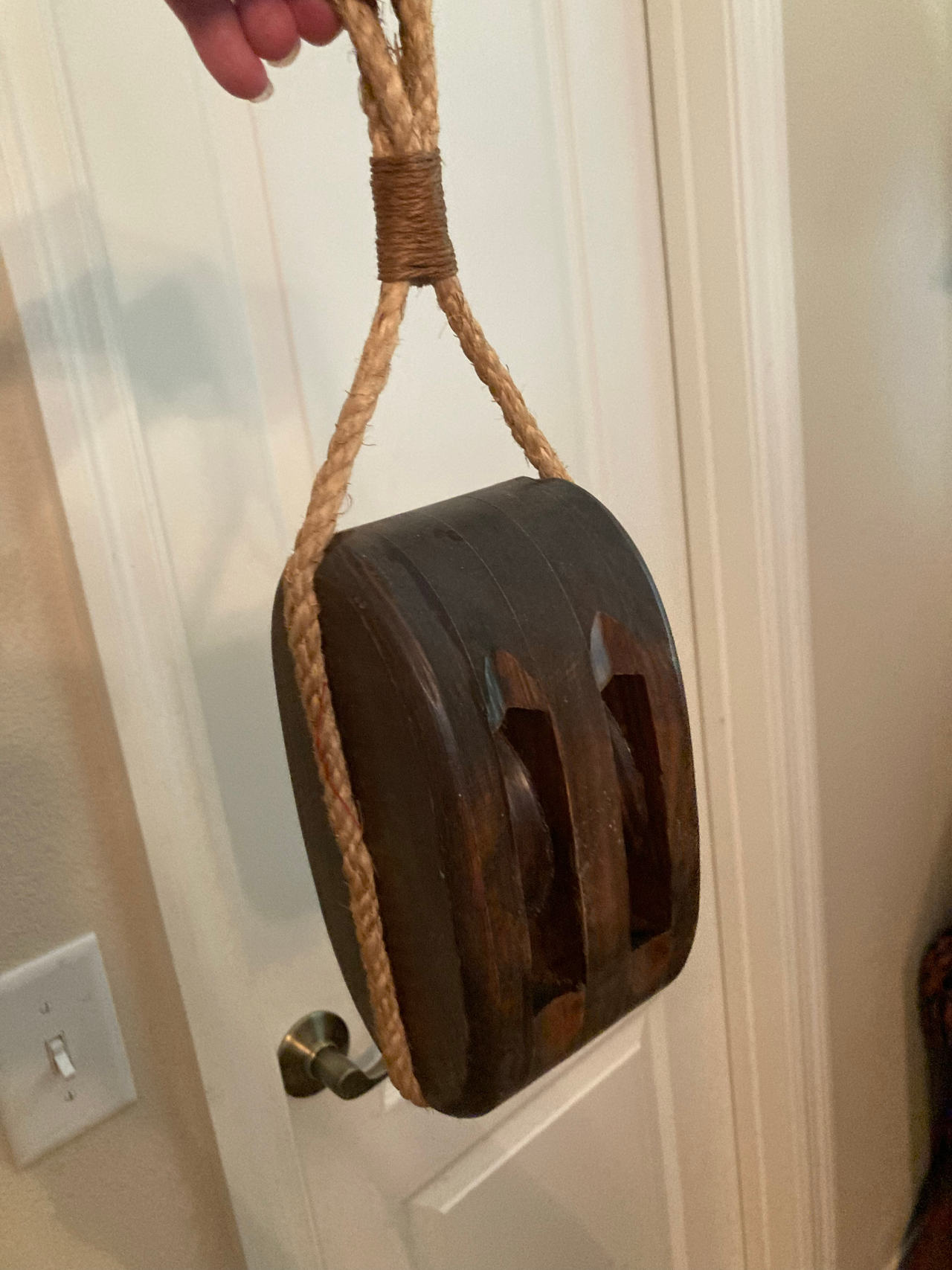 wooden sailing block