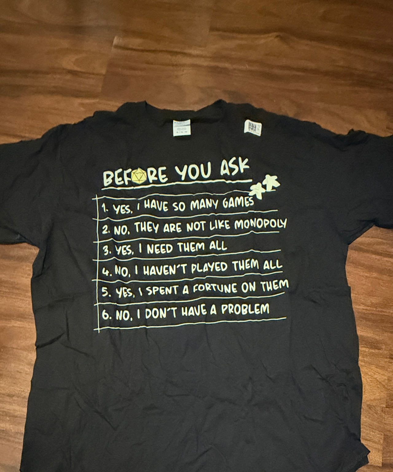 Before You Ask Board Game T-Shirt