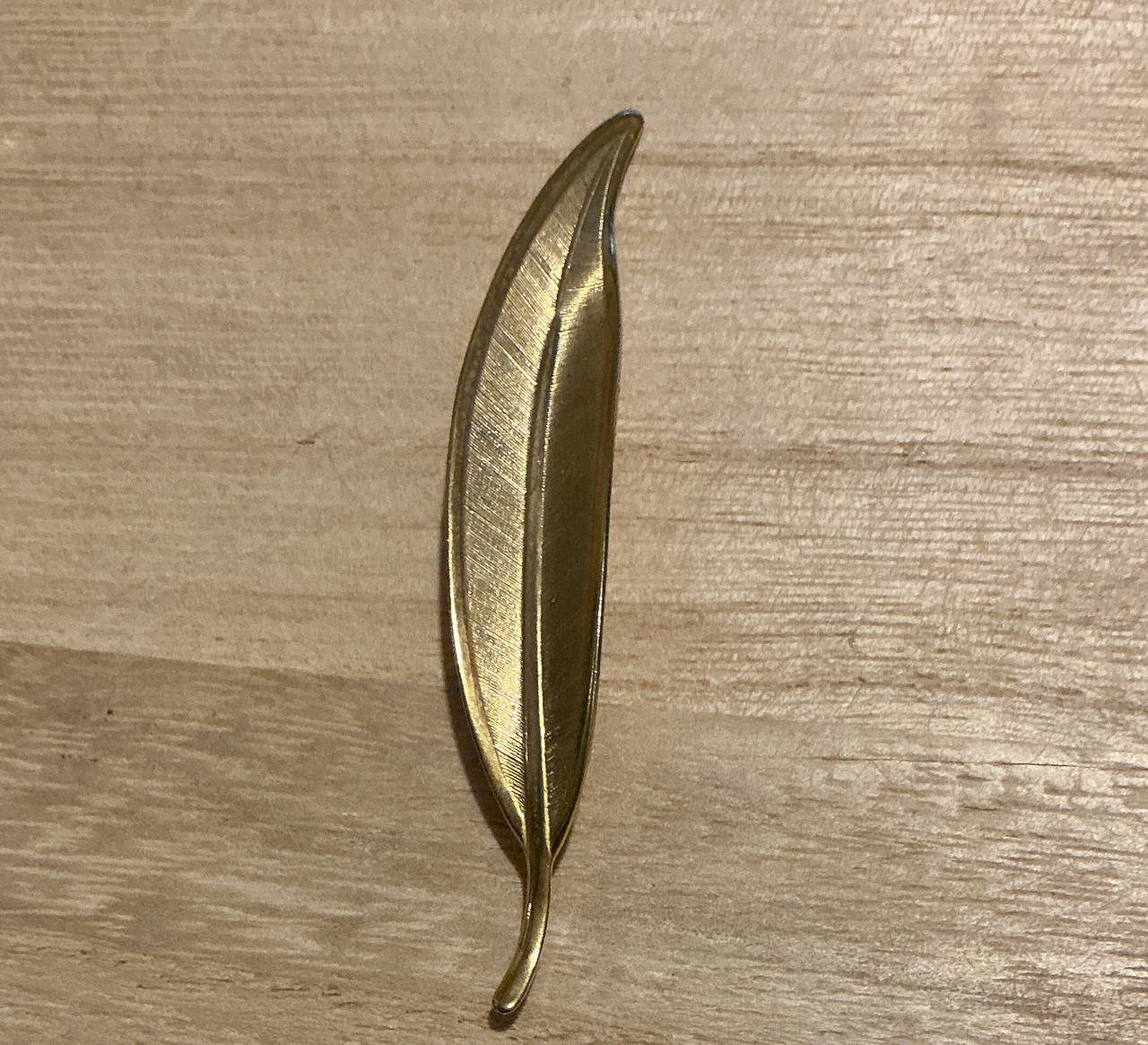 Trifari Vintage Gold Tone Leaf Brooch