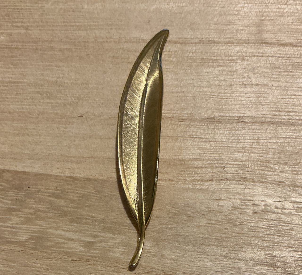 Trifari Vintage Gold Tone Leaf Brooch