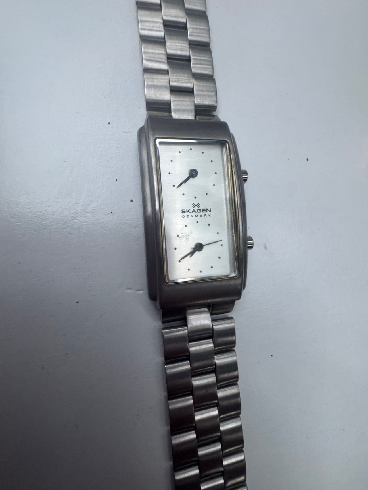 Skagen Dual Time Stainless Steel Watch