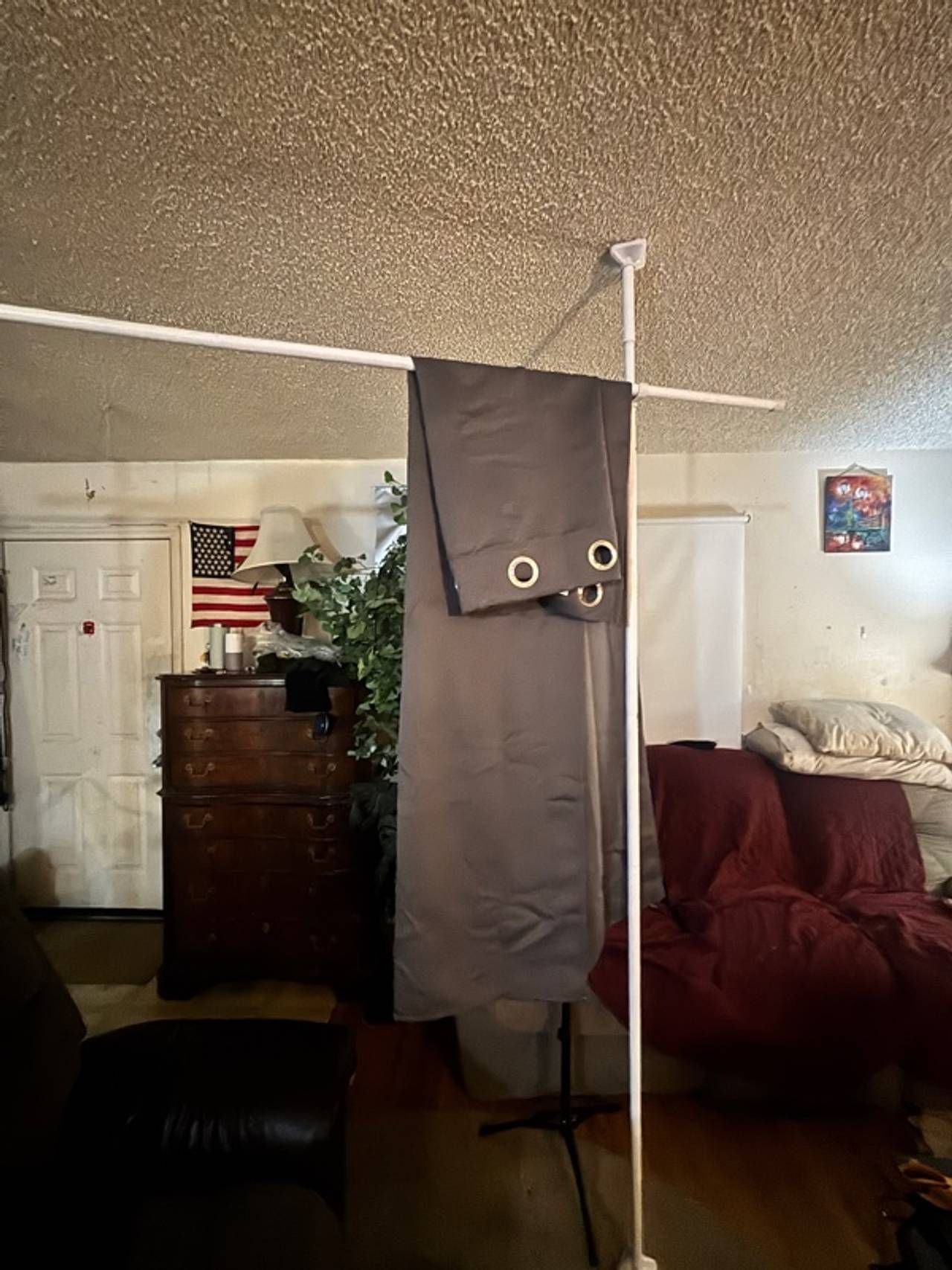 Goovilla Room Divider Tension Curtain Rod Adjustable No Drilling