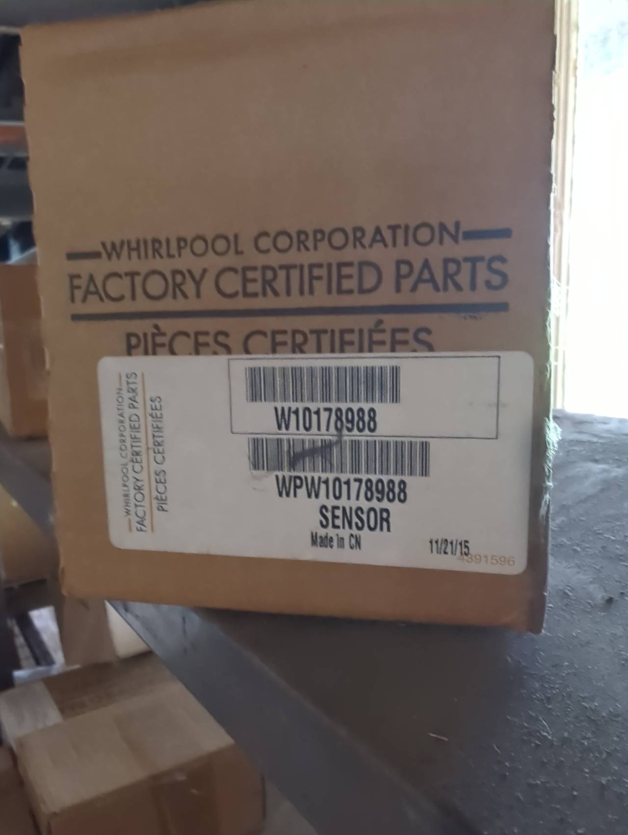 Whirlpool WPW10178988 Appliance Sensor