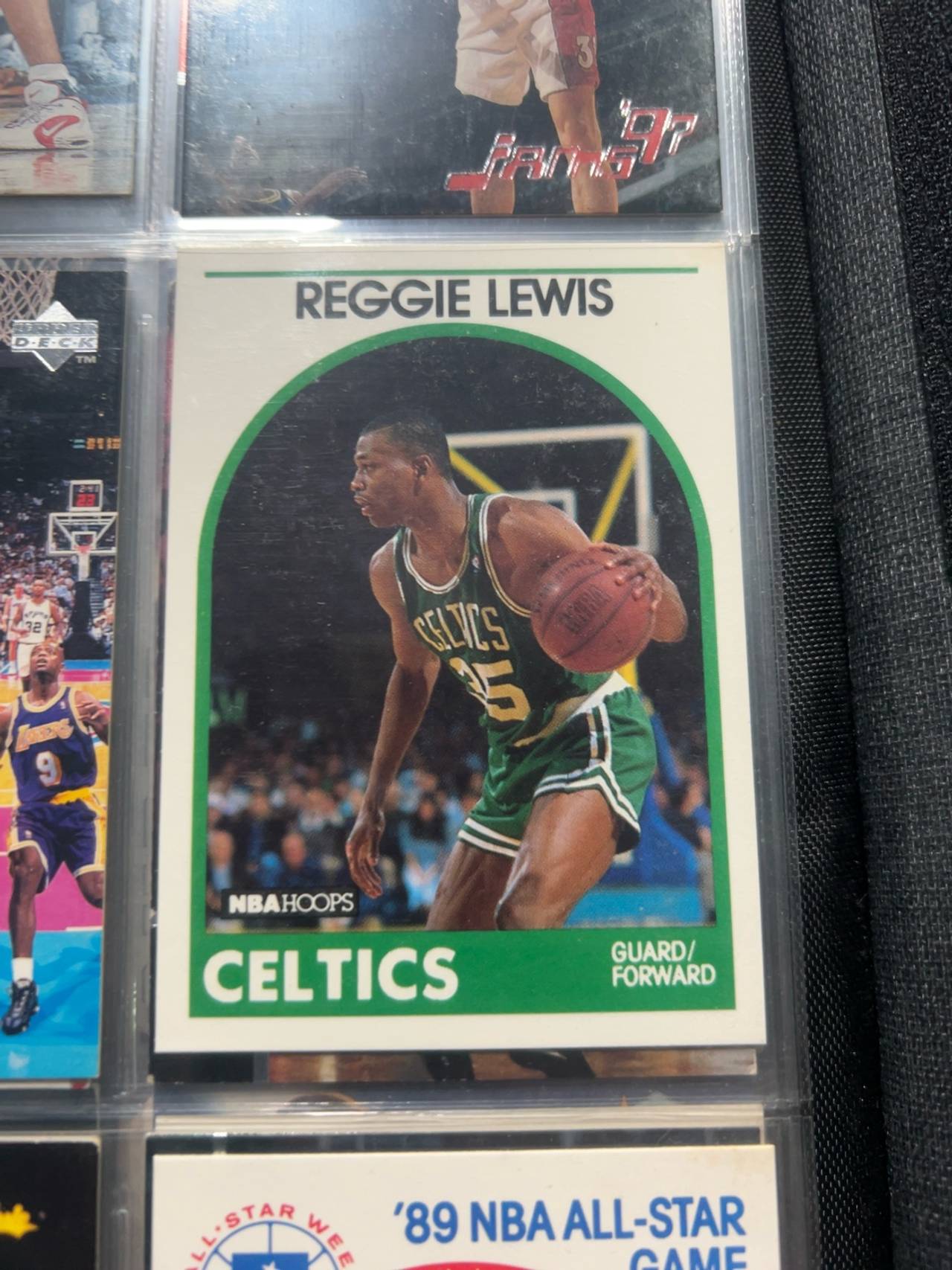 NBA Hoops Reggie Lewis Rookie Card #17 (1989-90)