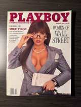 Playboy Magazine August 1989 Mike Tyson Women of Wall Street - Image 1