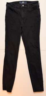 Hollister High-Rise Super Skinny Jeans 7R (28x29) Black - Image 1