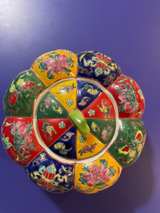 Chinese Famille Rose Porcelain Pumpkin Box - Image 3