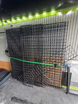 Black Wire Grid Wall Panels & Accessories Set - Image 1