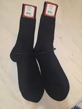 Saks Fifth Avenue RED Modal Blend Ribbed Crew Socks - Image 4