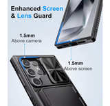 Samsung Galaxy S24 Ultra Case Wallet, Built-in Card Holder (4-5 Cards) Slide Cov - Image 6