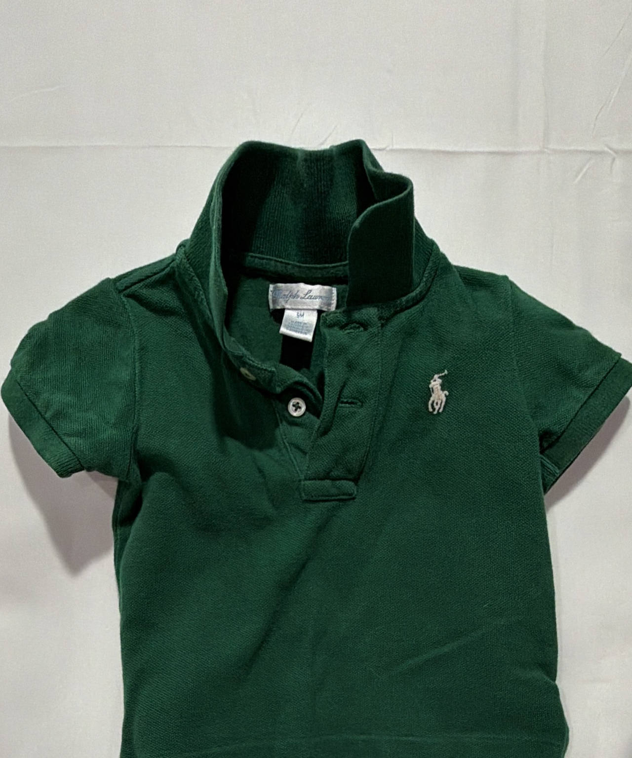 Polo Ralph Lauren Baby 9 Month 9M Cotton Mesh Polo Shirt Hunter Forest Green