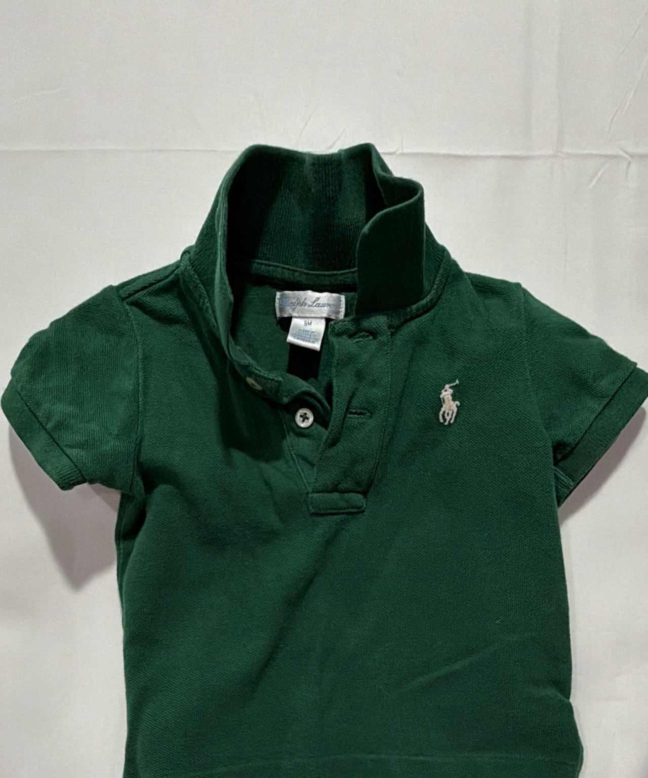 Polo Ralph Lauren Baby 9 Month 9M Cotton Mesh Polo Shirt Hunter Forest Green