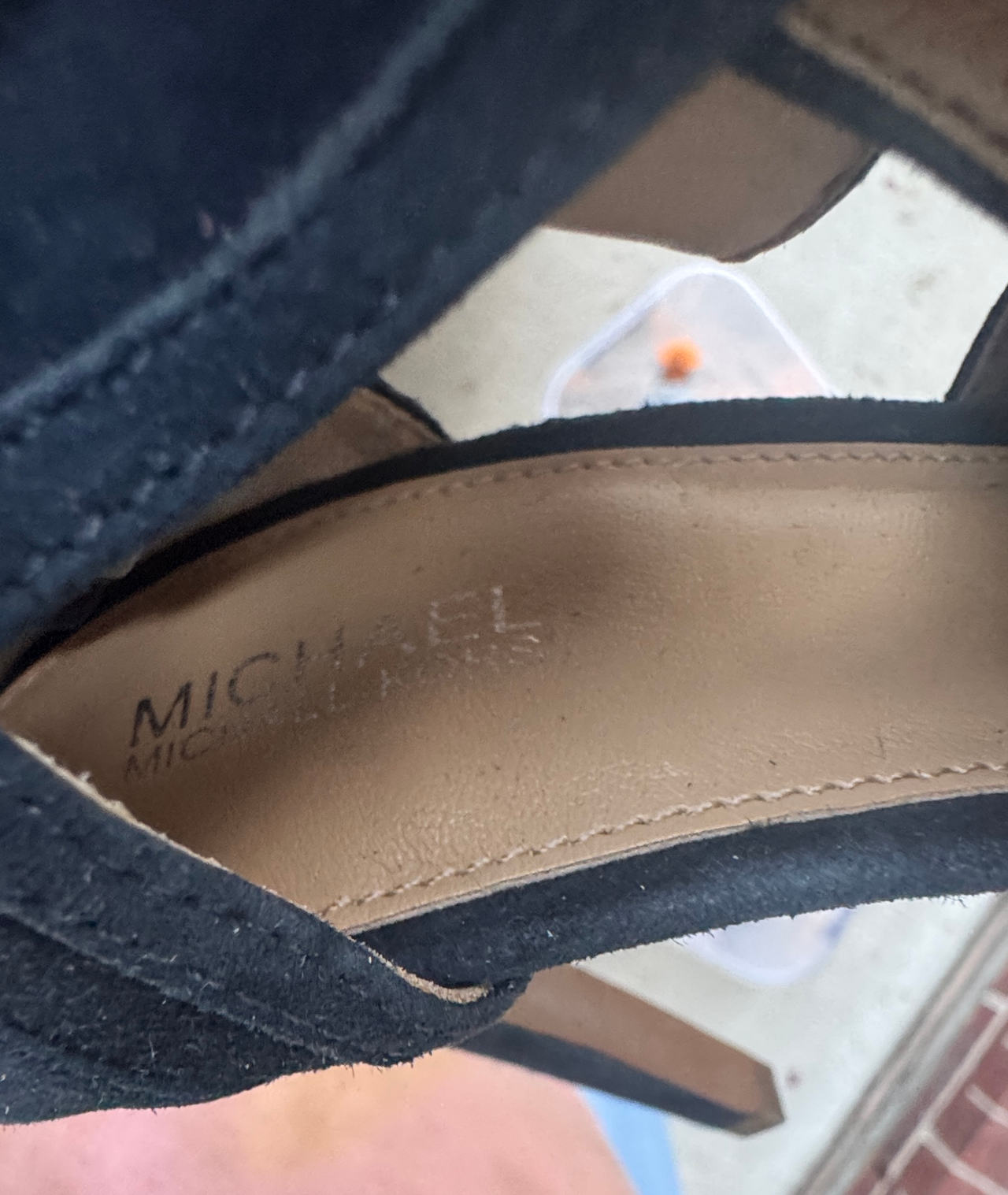 Michael Kors Black Suede Heeled Sandals