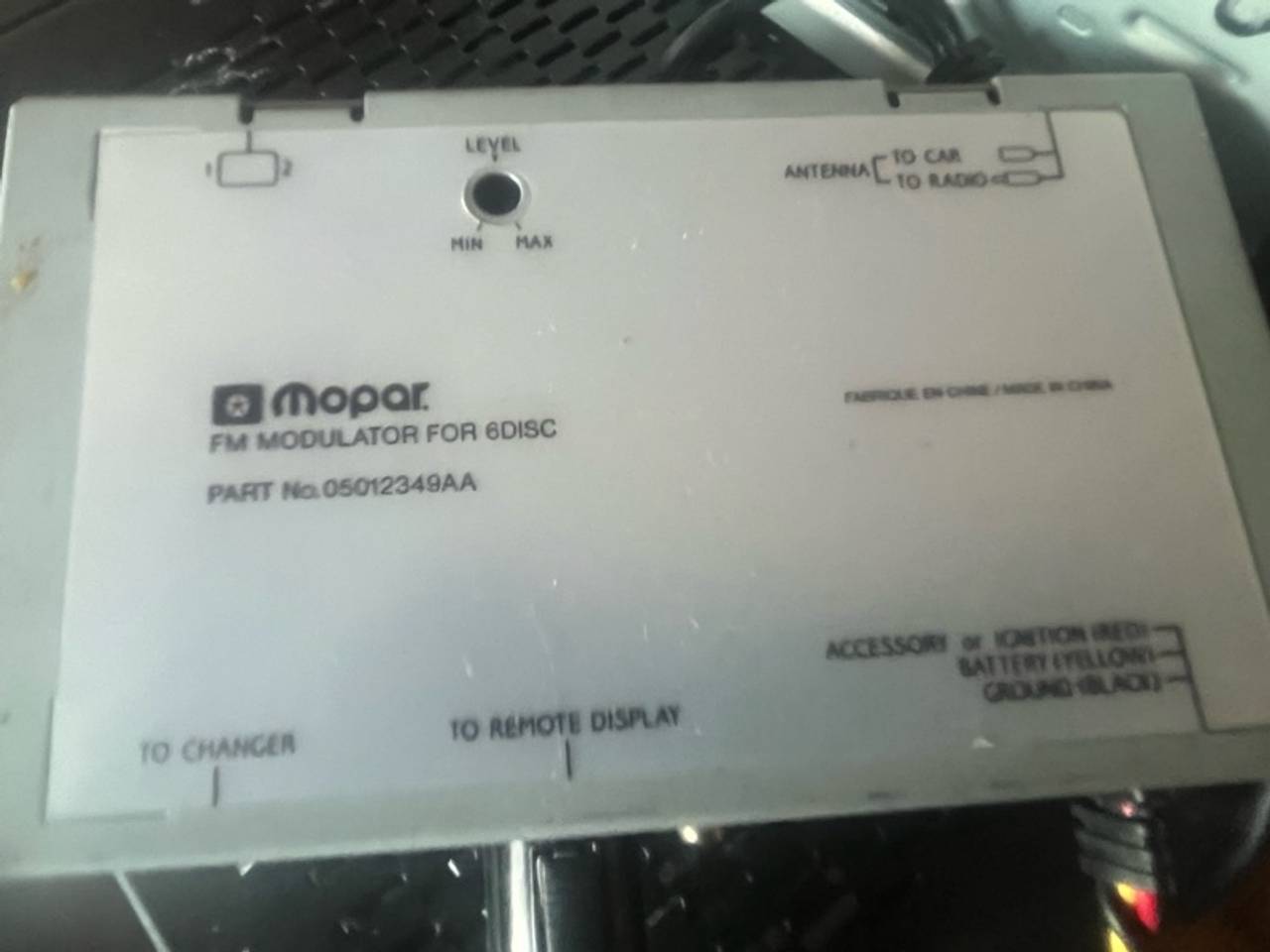Mopar 82202292 6-Disc CD Changer