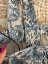 Levi's Floral Denim Slim Corset Top - Image 4