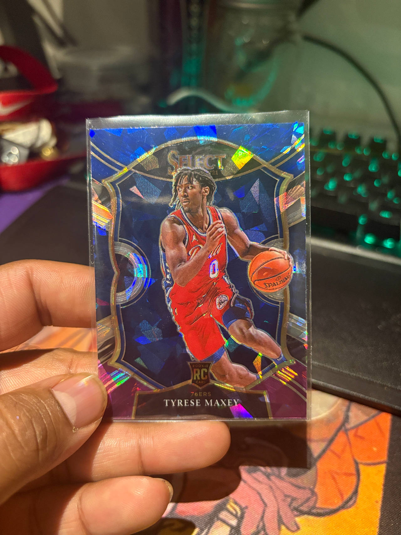 2020-21 Panini Select Basketball Tyrese Maxey Rookie Card