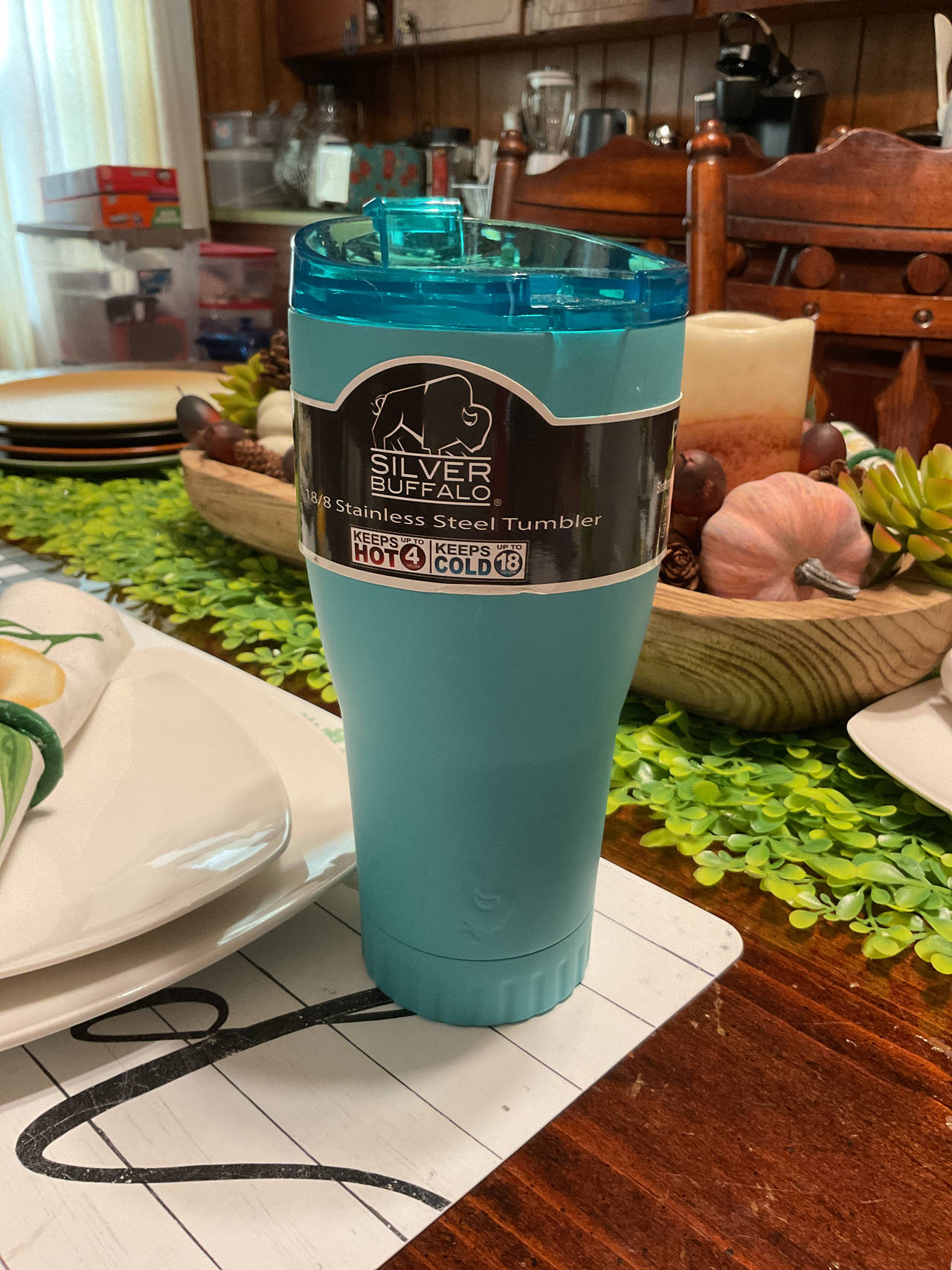 Silver Buffalo Stainless Steel Tumbler