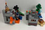 LEGO Minecraft Retired Set Lot 21113 The Cave & 21166 Abandoned Mine Steve Zombi - Image 3