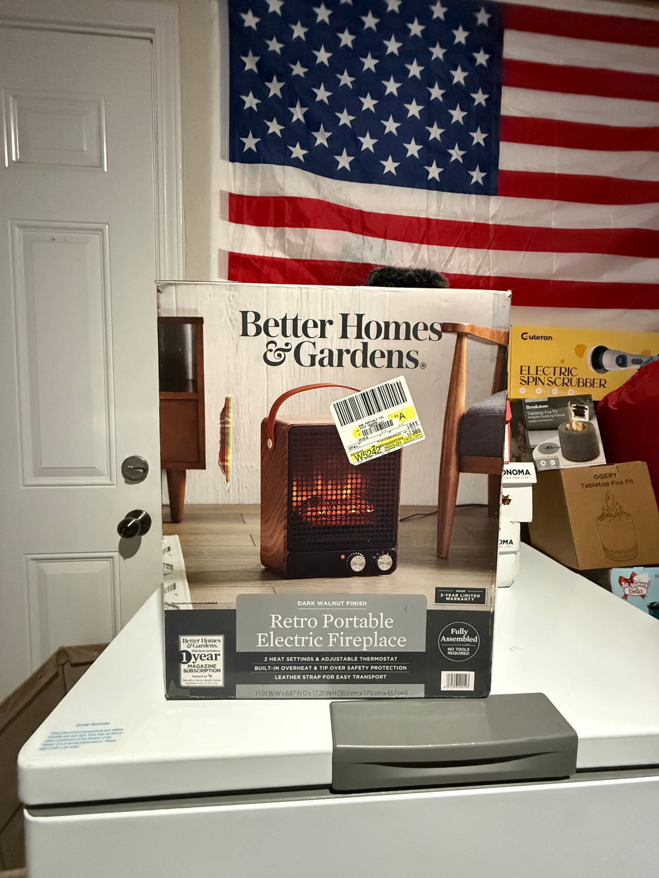 Better Homes & Gardens Retro Portable Electric Fireplace