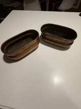 Vintage Hammered Copper Oval Planters/Bowls - Image 2