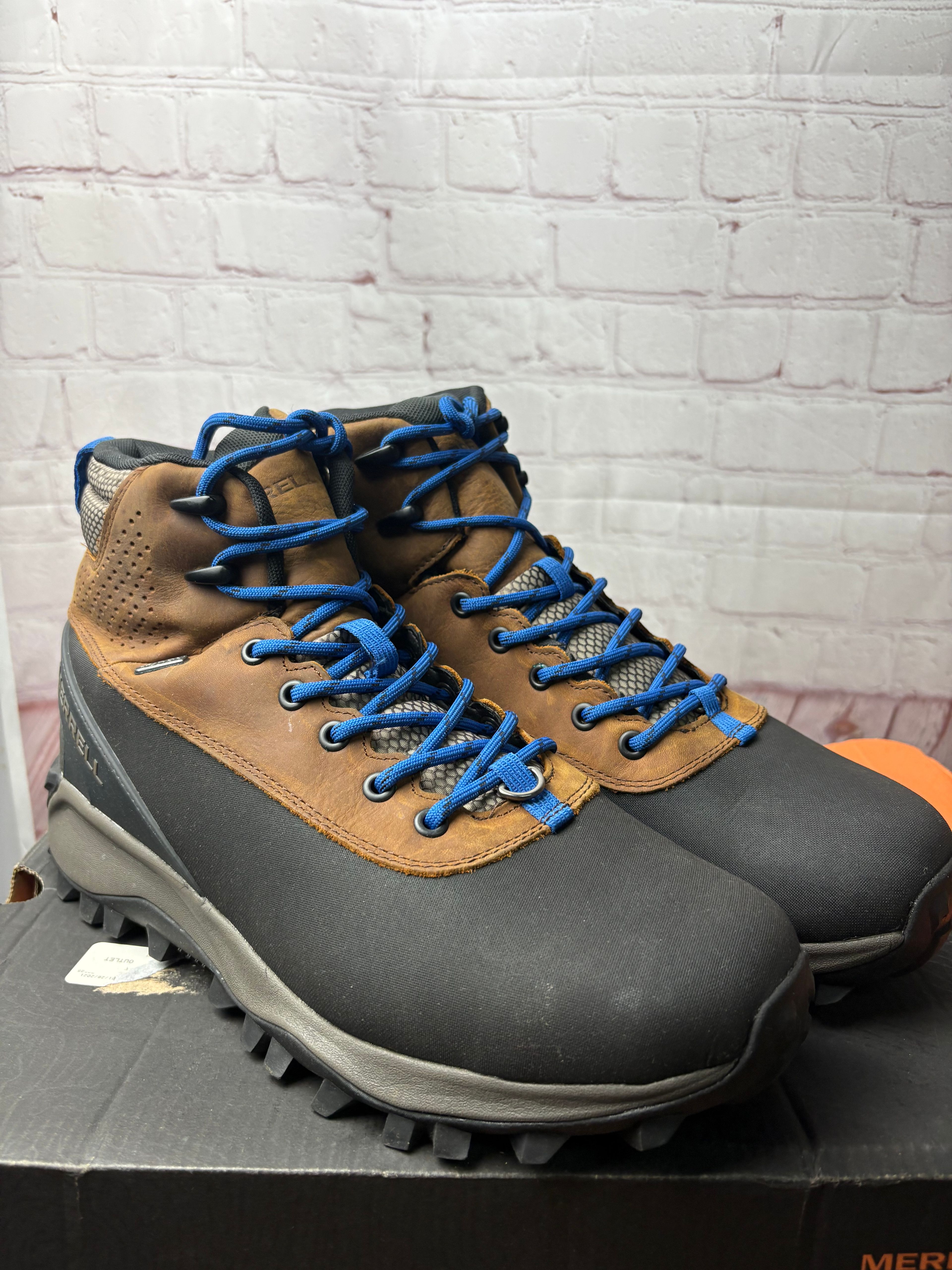 Merrell Thermo Kiruna Mid Shell Waterproof Men's Boot Tan size 10.5 - Image 8