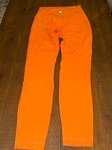 Lululemon Wunder Under High-Rise Orange Leggings Size 6 - Image 2