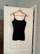 Black Velvet Spaghetti Strap Dress - Image 1