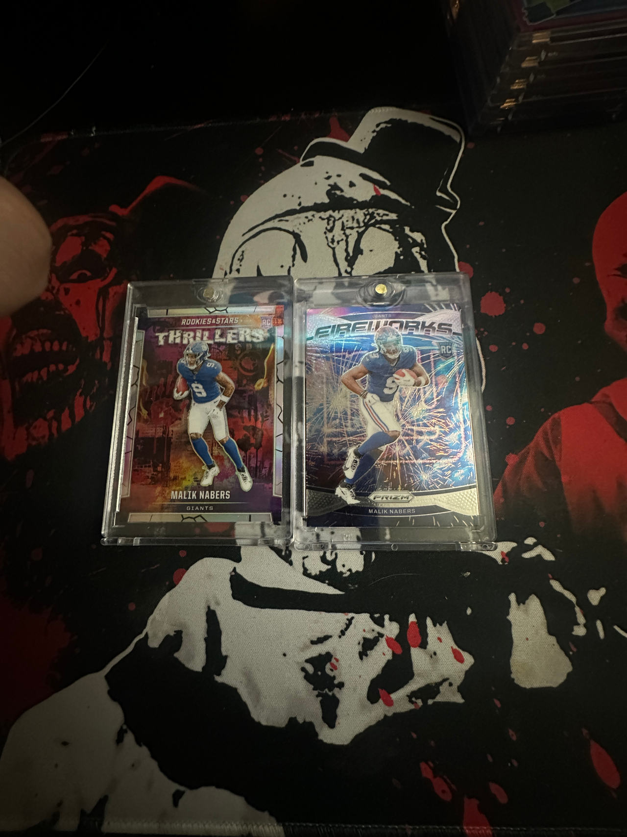 2024 Panini Prizm Malik Nabers Fireworks Rookie Card