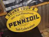 Vintage Pennzoil 'Sound Your Z' Metal Sign - Image 2
