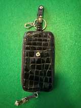 Brighton Black Croc Embossed Key Case Card Holder - Image 3