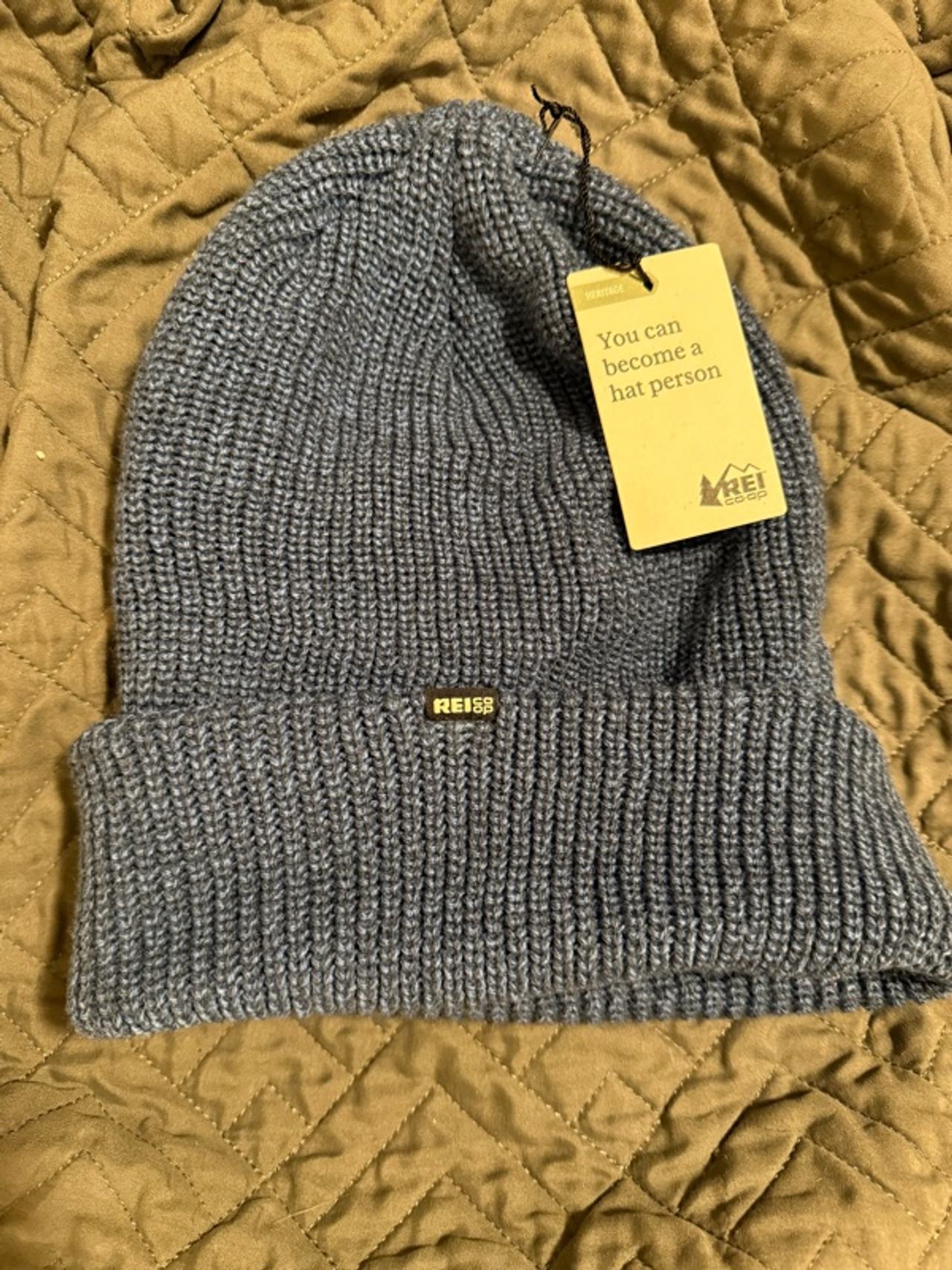 REI watch cap gray blue - New with tags