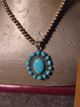 Southwestern Style Turquoise Necklace, Earrings, and Ring Set - Image 3
