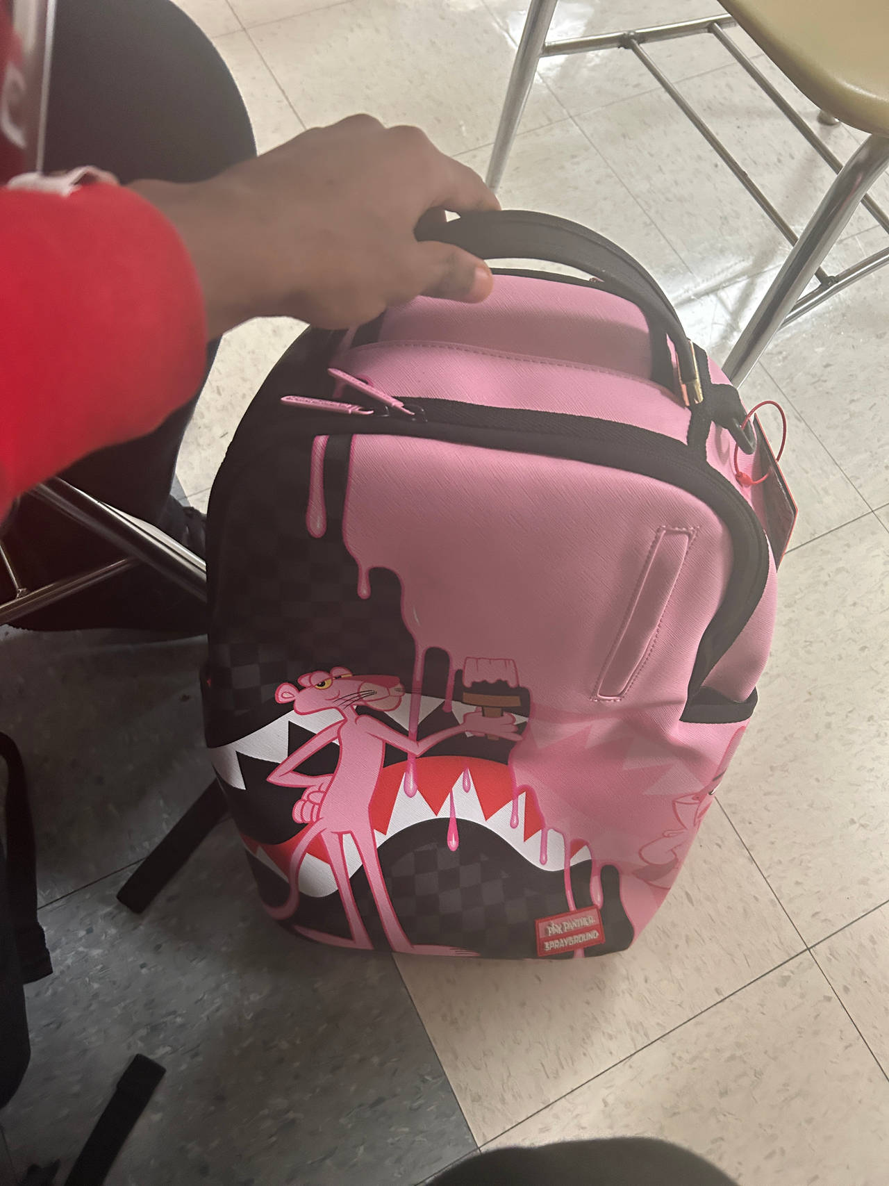 Sprayground Pink Panther Drip Backpack