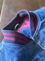 Boeing 777 Vintage Denim Varsity Jacket - Image 2