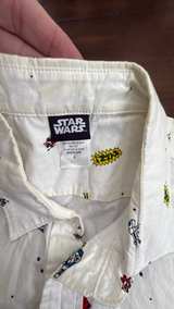 Star Wars All-Over Print Short Sleeve Button Down Shirt Small - Image 3