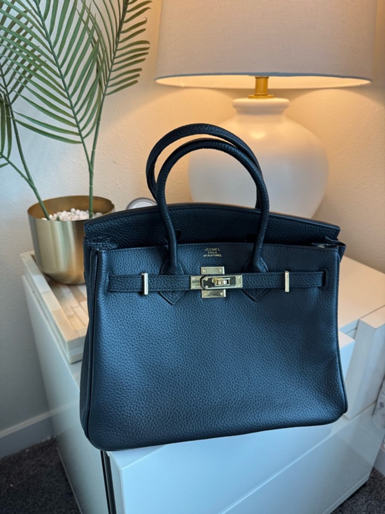 Hermès black birkin 