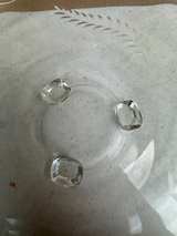 Vintage Etched Wheat Glass Footed Cake Plate - Image 2