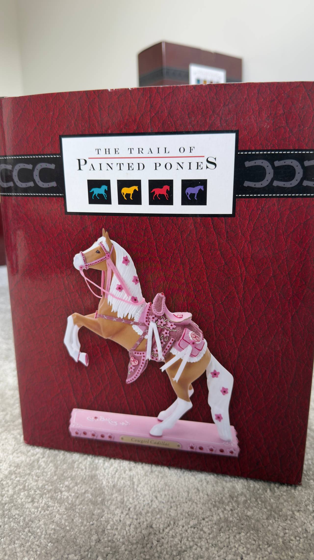Trail of Painted Ponies cowgirl Cadillac  Figurine