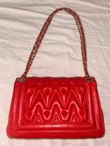 Valentino Alice Diamond Leather Shoulder Bag Red - Image 2