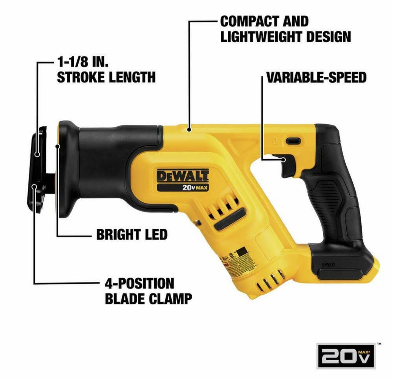 DeWalt 20V MAX Reciprocating Saw