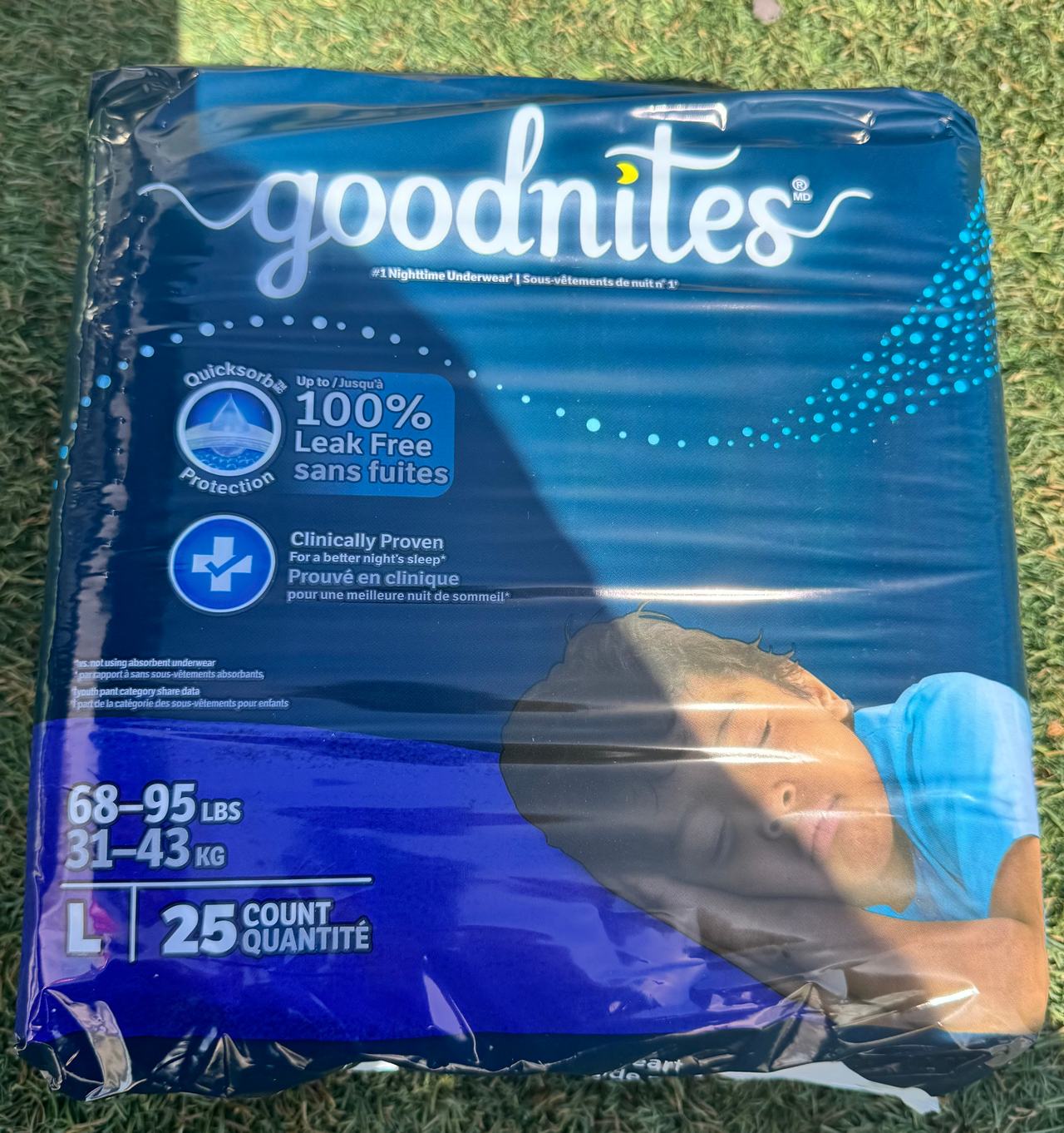 Goodnites Nighttime Underwear size Large