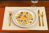 Homer Laughlin Vintage Hard to Find NEW PARADISE Six (8) Dinner Plates  - Image 2