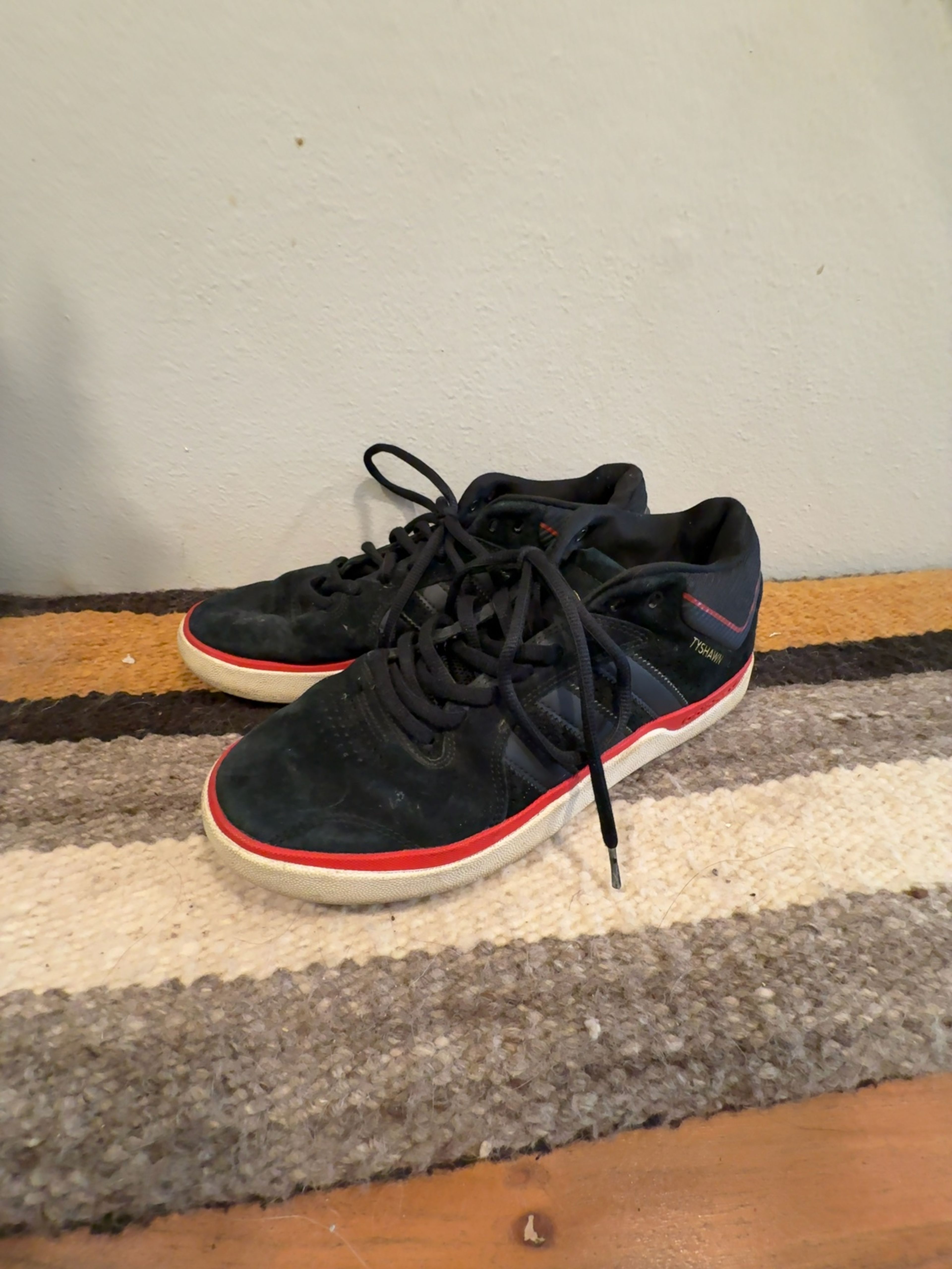 Adidas Tyshawn Jones Black Suede Skate Shoes