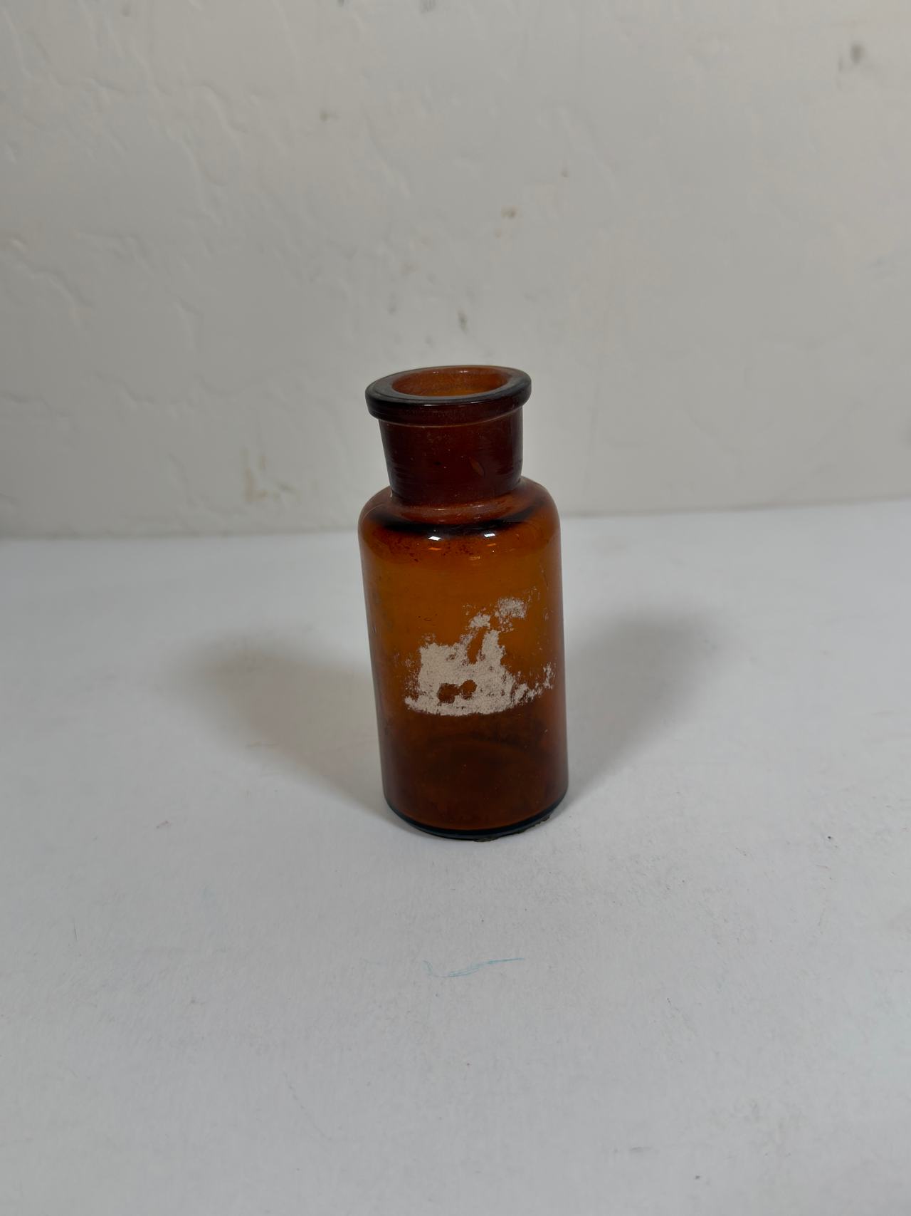 Vintage Amber Glass Medicine Bottle
