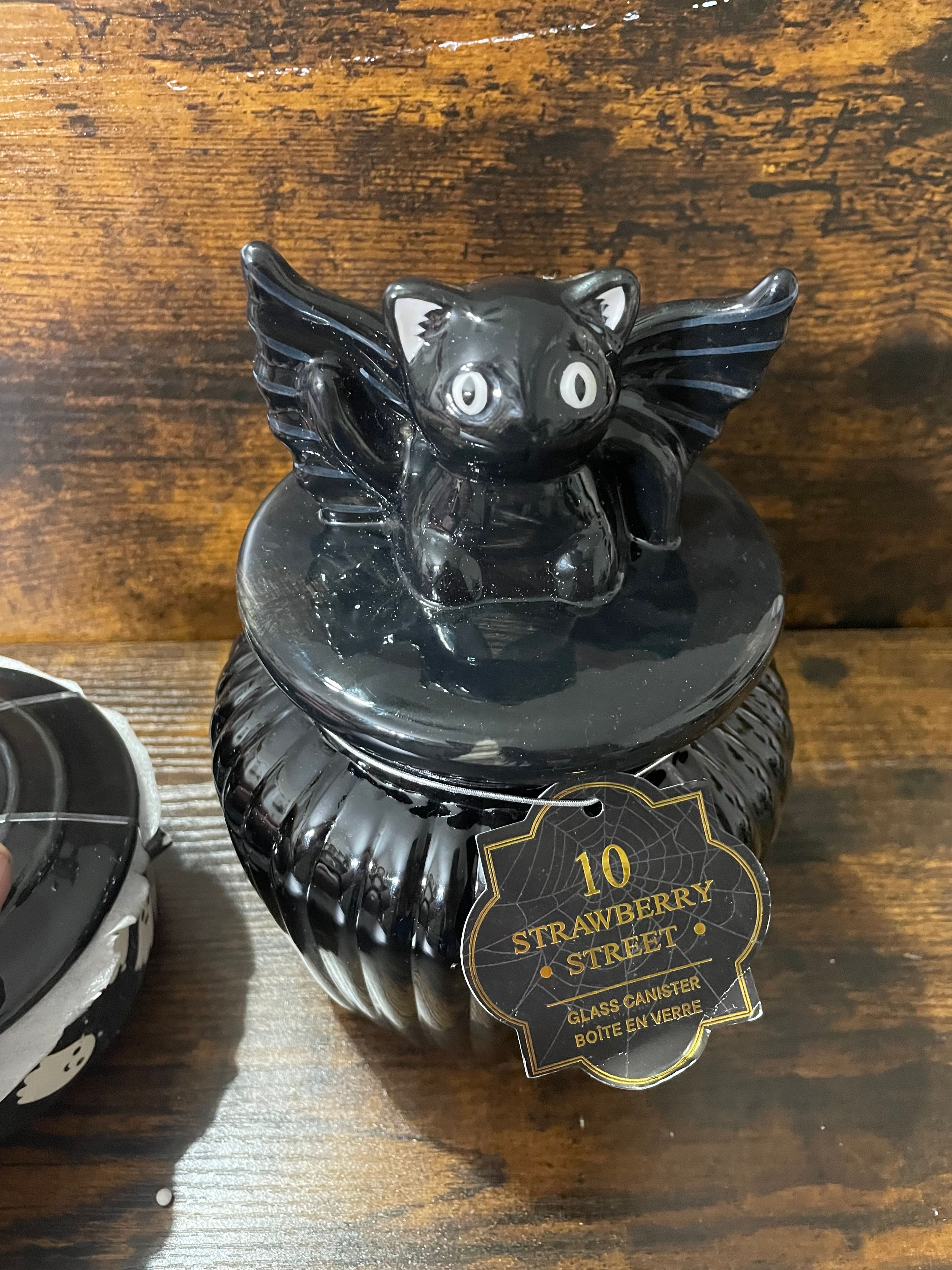 Ten strawberry Black Cat Canister - Image 3