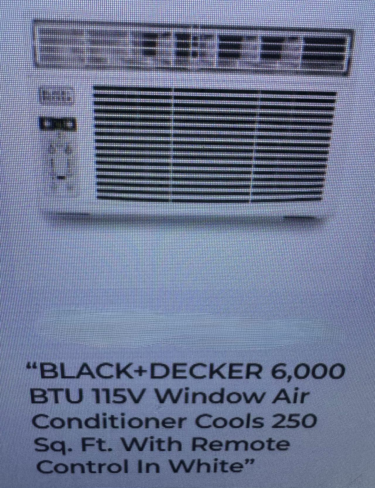 BLACK+DECKER 6,000 BTU Window Air Conditioner