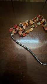 Multi-Strand Hematite and Carnelian Chip Necklace - Image 6