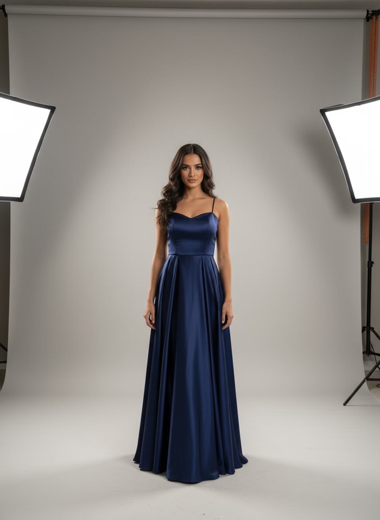 Satin Evening Gown